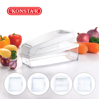 Groothandel Hoge Kwaliteit Plastic Industriële Handleiding Chopper Veg Keukengerei Groente Chopper