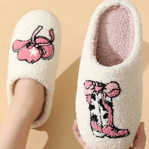 Brand New Ladies' TPR <b>Sole</b> Flat for <b>Slippers</b> Fluffy Plush Lining with Cushioning for Summer and Autumn Fast Shipping - Product Image 1