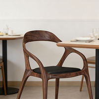 Chaise de salle à manger classique rétro en bois de frêne, design simple, fauteuil en bois de haute qualité, vente chaude, mobilier de maison