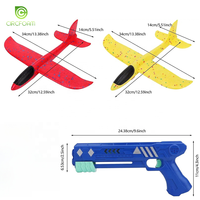 Lanceur d'avion en mousse Circfoam pour enfants, jouet de catapulte d'extérieur, portée de 15 m, tir d'avion, manège, jouets d'avion en mousse d'extérieur