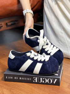 2026 nouveau Style mat en <span class=keywords><strong>cuir</strong></span> à lacets mocassins femmes européennes décontracté à semelle souple baskets allemand chaussures d'entraînement pour l'hiver - Product Image 4