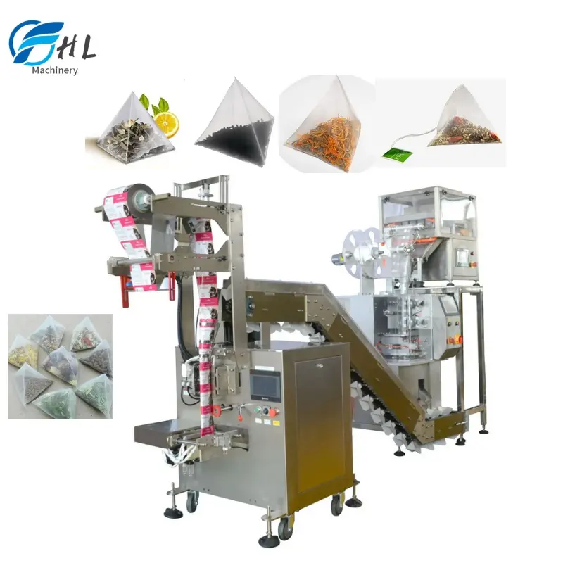 The factory directly tea bag packing machine for small business, automatic high speed pyramid tea bag packing machine