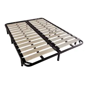 200*200 cm هيكل سرير للطي خشب متين الشرائح سرير معدني قاعدة