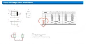 莱迪科技 双向 TVS 二极管 ESD5Z5CL SOD-523 4A 0.5pF 用于消费电子和通信设备 - Product Image 3