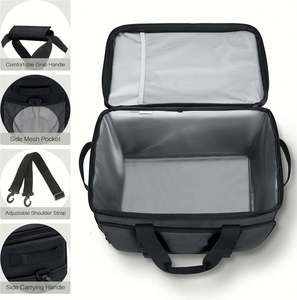 Waterproof Cooler Bags Soft Sided with Zipper Closure Collapsible Large Travel Coolers Leakproof Insulated Geometric Pattern - Product Image 1