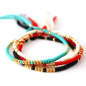 Bracelet personnalisé à Code Morse, personnalisé, en perles - Product Image 1