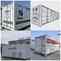 Système de stockage d'énergie BESS en conteneur 1MWh 5MWh LiFePO4 pour l'équilibrage des pics de consommation sur les réseaux solaires et éoliens hybrides