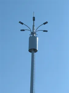 Venda quente Finamente Processada Comunicação Estações Base Monopole Tower