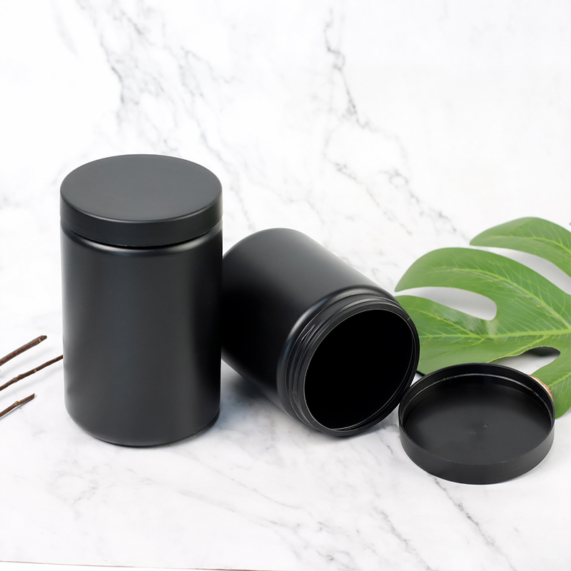 Black Plastic HDPE Jars for Body