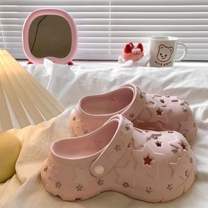 Women's Casual Height-Increasing Clogs Thick Sole 4-8cm Heel Toe-Spring/Summer/Autumn Season Injection Molded PU Upper <b>EVA</b> - Product Image 2