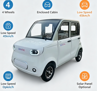 Véhicule Électrique Solaire à 4 Roues en Gros, Mini-Voiture Électrique à Toit Solaire, Vitesse Légère 45km/h, pour Usage Quotidien