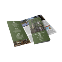Impression de prospectus et de brochures sur mesure à bas prix en Chine avec papier couché et pelliculage mat pour nouveaux produits