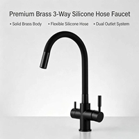 Robinet de cuisine 3 voies avec bec flexible et filtre à eau pour projets de construction – Approvisionnement direct usine