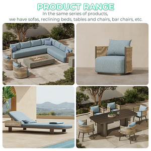 <span class=keywords><strong>Set</strong></span> Divano <span class=keywords><strong>da</strong></span> <span class=keywords><strong>Esterno</strong></span> a L di Lusso in Metallo per Giardino, Patio, Hotel, Villa, Resort - <span class=keywords><strong>Set</strong></span> Arredamento <span class=keywords><strong>da</strong></span> Giardino in Alluminio - Product Image 5