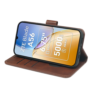 Custodia per cellulare in pelle in stile moderno per ZTE Blade <span class=keywords><strong>A52</strong></span> Lite Nubia Z70S Ultra Neo 3 GT A76 5G A56 Pro A36 <span class=keywords><strong>Cover</strong></span> magnetica Flip - Product Image 6