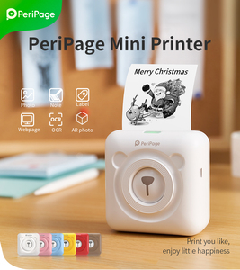 Imprimante <span class=keywords><strong>PeriPage</strong></span> A6 Mini avec batterie au lithium intégrée, étiquettes autocollantes, imprimante de poche avec interface micro USB - Rose - Product Image 5