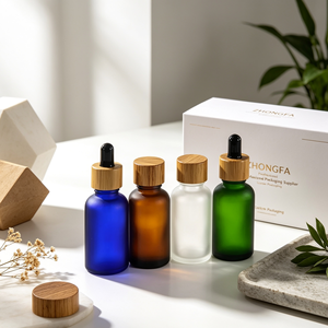 Capsules compte-gouttes personnalisées OEM en bambou et en bois, fermetures écologiques pour flacons d'huiles essentielles et de sérums, fermeture en bois - Product Image 2