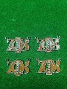 Kustom Zeta Phi Beta perkumpulan wanita ZOB mutiara liontin kalung mutiara kristal berlian imitasi kalung - Product Image 4