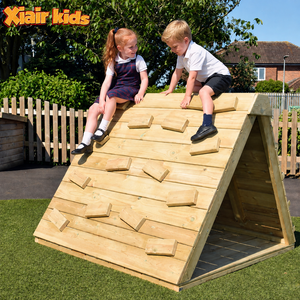 Structure d'escalade Montessori en bois pour la maternelle et la garderie, avec base au sol, pour le développement physique des enfants en extérieur et en classe - Product Image 1