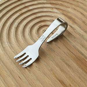 DFU0150 Fourchette et cuillère innovantes pour enfants et étudiants avec cuillère à crochet - Product Image 1