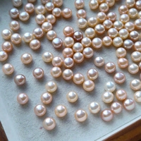 Perles de culture d'eau douce en vrac, entretoises pour la fabrication de bijoux, pour le bricolage de bijoux, fournitures pour la création artisanale de bijoux, véritables