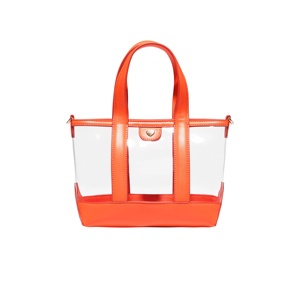 Sac à main transparent multi-couleurs personnalisé pour femme, poignées en PU+PVC, fermeture à glissière, bandoulière réglable, mini sac fourre-tout pour tous les jours - Product Image 3