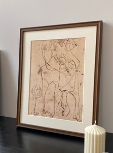 Cuadro Decorativo de Pared con Marco de Madera Sólida, Estilo Francés Vintage de Mediados de Siglo, Impresión Artística de Naturaleza Muerta 'Abrazo' para Decoración del Hogar/Oficina - Product Image 3