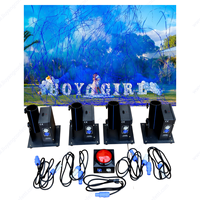 Canon à poudre électrique rose et bleu magique pour fêtes d'anniversaire, mariages, baby showers, révélations de sexe et événements extérieurs – Machine à éclats de couleur