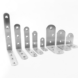 Supports d'angle en acier inoxydable à 90 degrés épaissis pour le renforcement des armoires et placards - Product Image 2