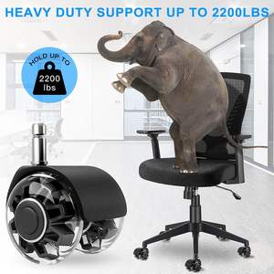 Schwarzes durchscheinen des PU-Rollerblatt Silikon gießer für Bürostuhl - Product Image 4