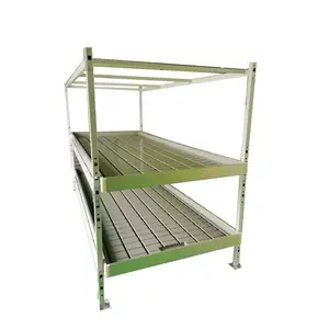 2023 China factory flood tables seedbed rolling bench grow tray stands for hydroponics