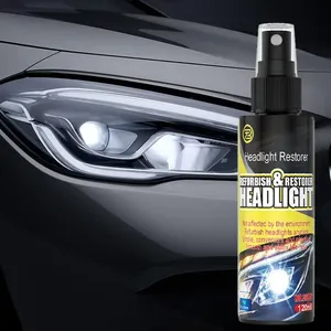 Fluide de Restauration de Phares Automobiles NIKO 120ML Transparent, Kit de Polissage de Phares de Voiture Longue Durée, Dissolvant Polyvalent des Rayures - Product Image 2