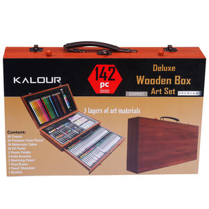 Conjunto de dibujo de caja de madera, para dibujar regalos, gran oferta, Amazon, 142 Uds. - Product Image 3