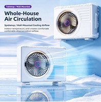 Ventilateur de bureau portable pour la maison et le bureau, ventilateur de circulation d'air, inclinaison réglable à 180 degrés, batterie au lithium rechargeable, petit ventilateur pour le camping en plein air
