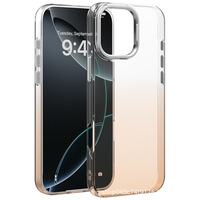 Coque de protection en cristal dégradé pour iPhone 17, coque rigide en PC avec boutons souples, design anti-chute
