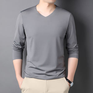 Maglietta da <span class=keywords><strong>uomo</strong></span> a maniche lunghe con scollo a v e scollo a v per <span class=keywords><strong>uomo</strong></span> - Product Image 4