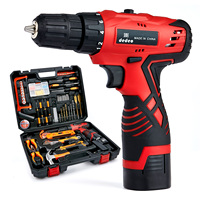 ชุดรวมเครื่องมือ DIY 108ชิ้น,ชุดอุปกรณ์เสริมสว่านกระแทกค้อนไร้สาย16V ไดร์เวอร์แบตเตอรี่ลิเธียม