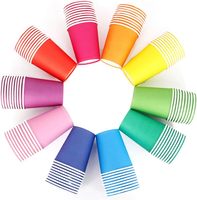 Gobelets en papier personnalisés avec logo, à paroi simple, pour jus, soda, boissons froides, jetables, différentes tailles