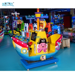 Arcade interactive en fibre de verre durable Kiddie Ride sur le thème des pirates pour les parcs d'attractions anglophones - Product Image 3