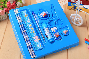 Set <span class=keywords><strong>de</strong></span> Papelería Escolar Coreano con Dibujos Animados para Estudiantes Lápiz Regla Tijeras Goma <span class=keywords><strong>de</strong></span> Borrar Útiles Escolares - Product Image 4