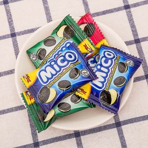 Venta al por mayor personalizable pequeñas galletas negras <span class=keywords><strong>Mini</strong></span> sándwich crujiente con sabor dulce glucosa característica Caja de embalaje - Product Image 3