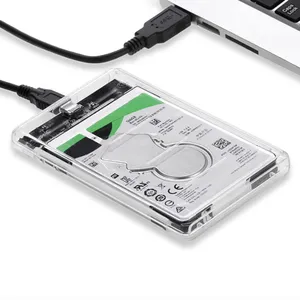 Type-C USB3.0 2.5 นิ้วฮาร์ดดิสก์เคสใส HDD/SSD ภายนอกพร้อมอะแดปเตอร์ SATA สำหรับ PC คอมพิวเตอร์แล็ปท็อป 2.5 นิ้ว HD - Product Image 1