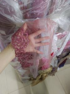 Liquidación de Stock: Tela de Malla con Bordado Floral de 20cm, Varios Colores, <span class=keywords><strong>en</strong></span> Fardos a Granel por Kilo para Mujer, ¡Gran Oferta! - Product Image 6