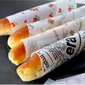 Papel para Envolver Hamburguesas de Grado Alimenticio, Diseño Moderno, Papel para Hornear para Restaurantes de Comida Rápida, Recubrimiento de Pulpa de PE, Impresión de Pan - Product Image 3