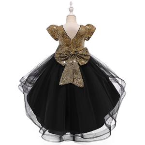 2025 Kinder Kleider Designs Samt Kleid Fotos Spitze Kinder <span class=keywords><strong>Blumen</strong></span> Mädchen Hochzeit Geburtstag Party Kleider - Product Image 2