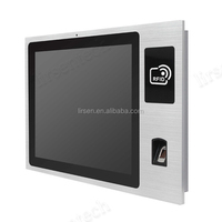 Robuste industriel tout en un Android fenêtre tablette panneau ordinateur 15 "Pcap tactile Pc empreinte digitale lecteur Rfid caméra J1900 RK3288