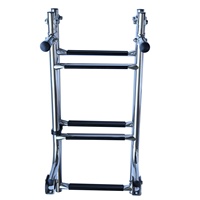 Accessoires de bateau Offre Spéciale Échelles pliantes marines Échelles de bateau 2 + 3 marches SS 304 Échelle pliante Escalier pliant