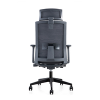 Chaise de bureau pivotante ergonomique moderne en maille orange avec dossier haut et hauteur réglable pour cadre