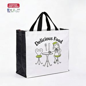 Sac de courses réutilisable en PP non tissé, personnalisé, écologique, laminé, pour supermarché - Product Image 1