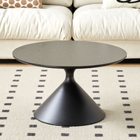 Ensemble de 2 tables basses rondes au design élégant, tables gigognes modernes pour salon, table d'appoint blanche